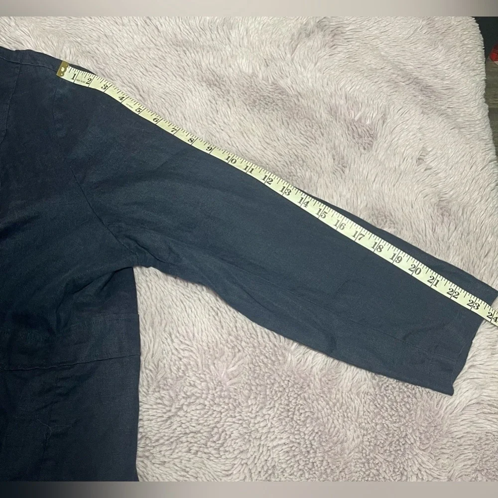 Saint Tropez West 24W Button Down Long Sleeve Shirt - Picture 6 of 6